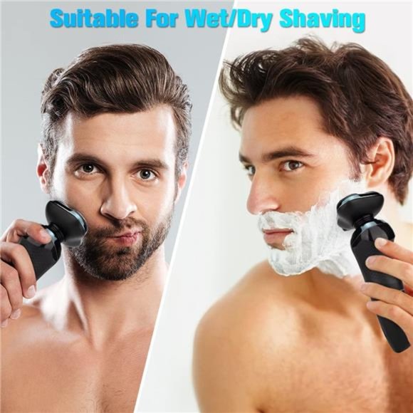Electric Razor for Men Shavers for Men Electric Razor, 4 in 1 Dry Wet Waterproof - Picture 2 of 6
